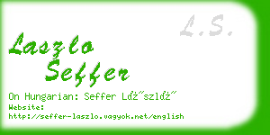 laszlo seffer business card